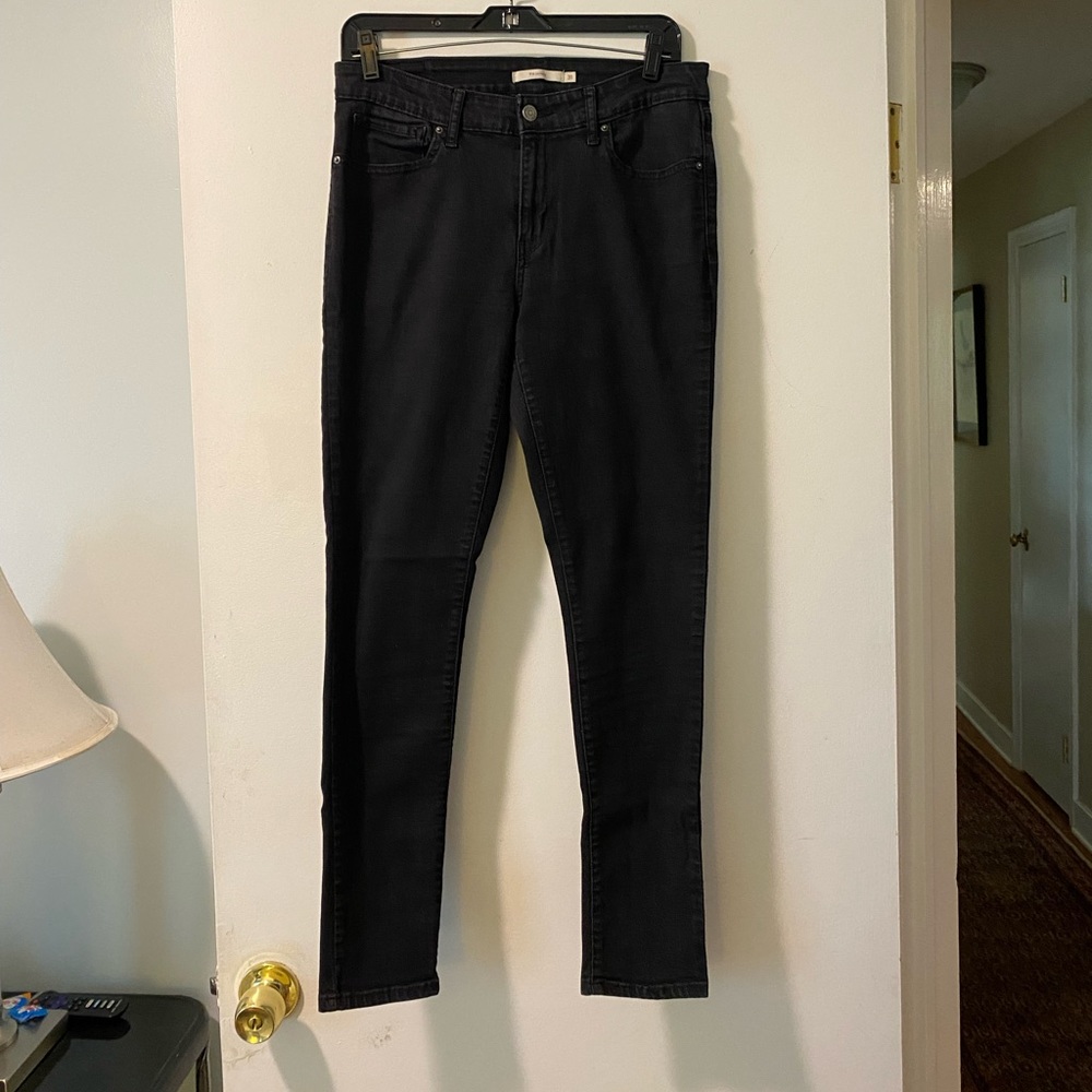 Levi’s 711 skinny jeans black